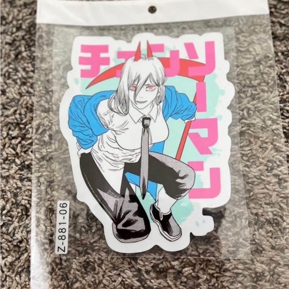 Chainsaw Man Car Sticker Japanese Anime